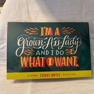 Grown-Ass Lady Sticky Notes - Multicolor